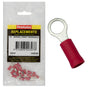 1/4in / 6.3mm Red Ring Terminal-100Pk