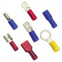 Champion 5/32In / 4Mm Blue Spade Terminal -10Pk | Auto Crimp Terminals - Wire Tap Connectors-Automotive & Electrical Accessories-Tool Factory