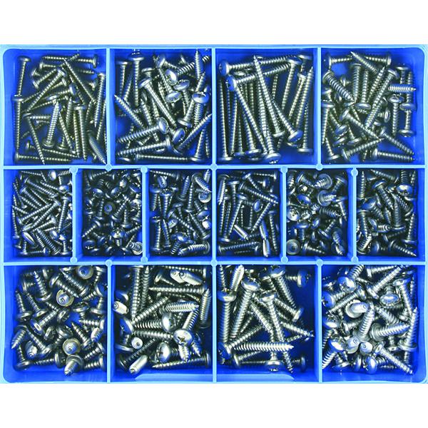 415Pc Stainless Self Tapping Screw Assortment | Assortments - Stainless Steel-Fasteners-Tool Factory
