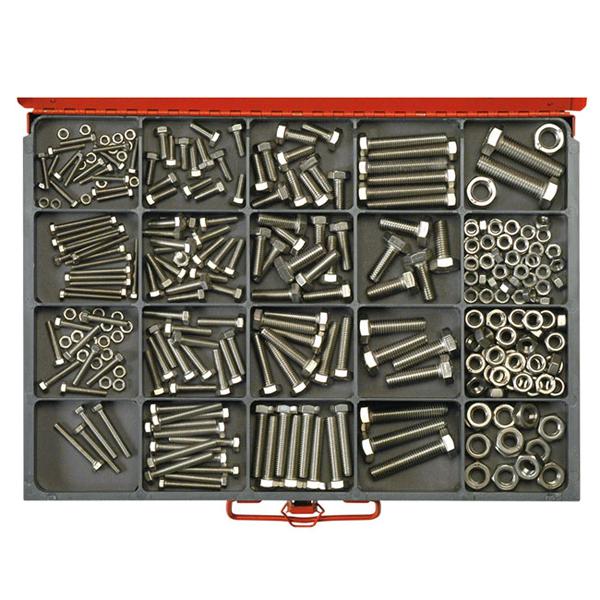 Champion Master Kit 316Pc Metric Set Screw & Nut Asst 304/A2 | Master Kits - Stainless Steel-Fasteners-Tool Factory