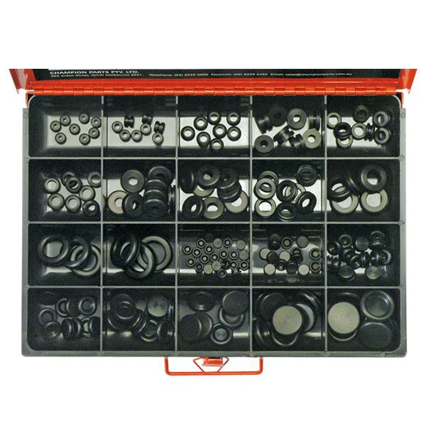 172Pc Rubber Grommet Assort. - Wiring & Blanking | Master Kits - Misc-Fasteners-Tool Factory
