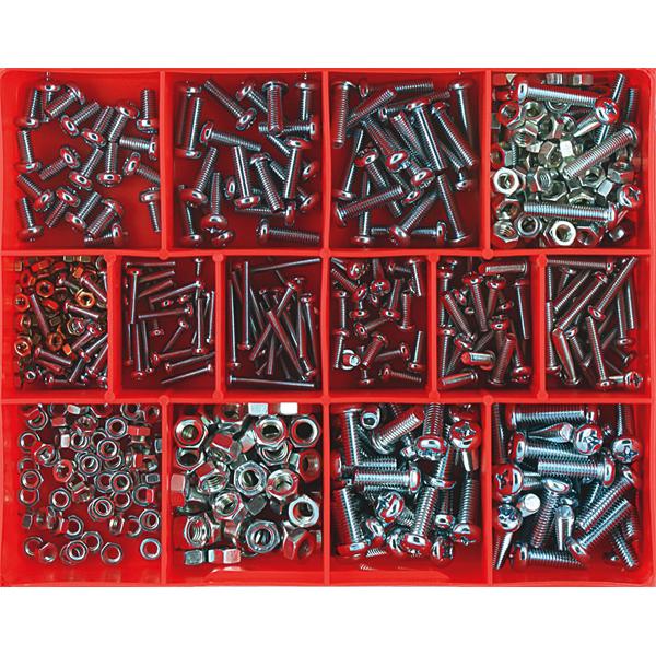 Champion 520Pc Machine Screw & Nut Assortment (Mm) | Assortments - Machine Screws & Nuts-Fasteners-Tool Factory
