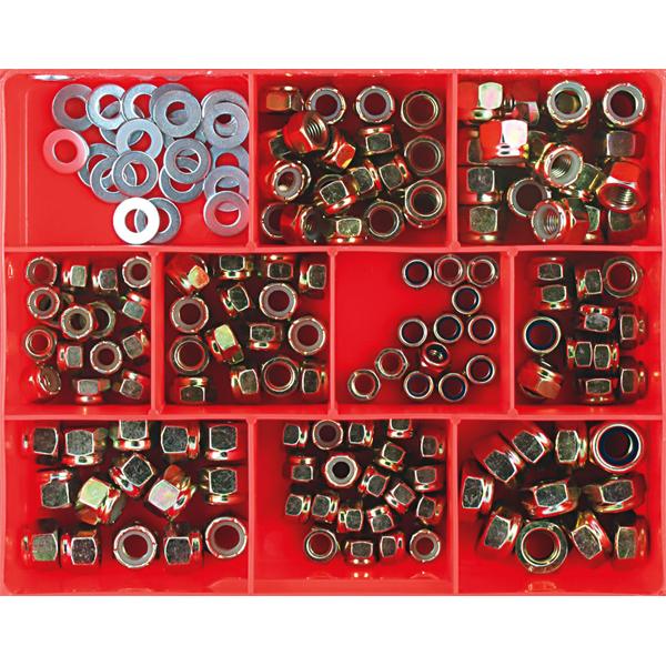 Champion 166Pc Mm/Unc/Unf Self Locking Nut Assortment | Assortments - Bolts, Set Screws & Nuts-Fasteners-Tool Factory