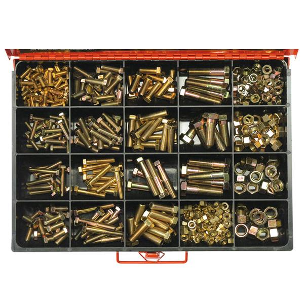 365Pc Unf Bolts, Set Screws & Nut Assortment | Master Kits - Bolts, Set Screws & Nuts-Fasteners-Tool Factory
