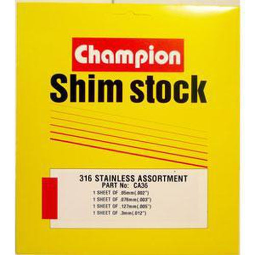 S/Steel Shim Assortment 150Mm X 150Mm (4 Sizes) | Assortments - Shim Stock-Fasteners-Tool Factory