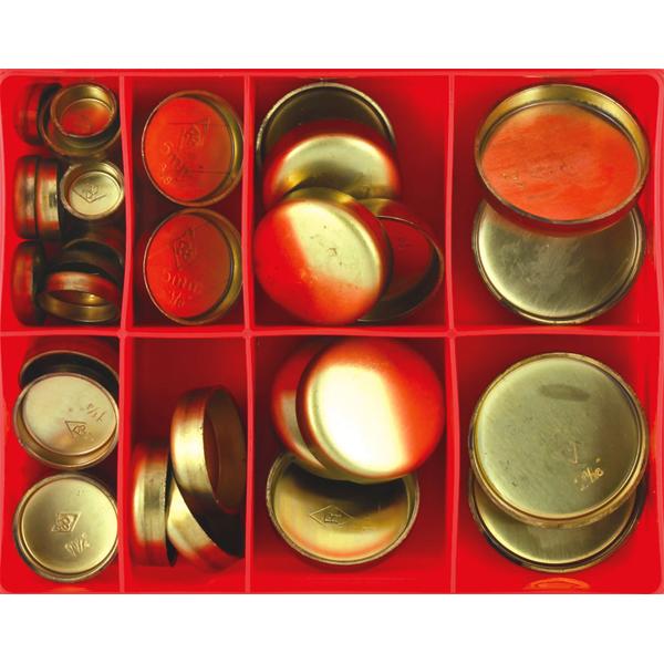 Champion 35Pc Imperial Brass Welsh Plug Assortment | Assortments - Welsh Plugs-Fasteners-Tool Factory