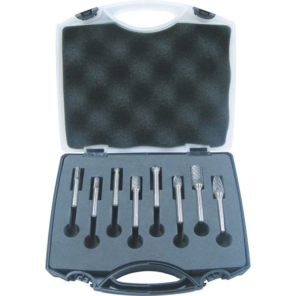 Unikut 8Pc Carbide Burr Set-1/4,3/8&1/2In Headx1/4In Dc | Accessories - Sets-Power Tools-Tool Factory