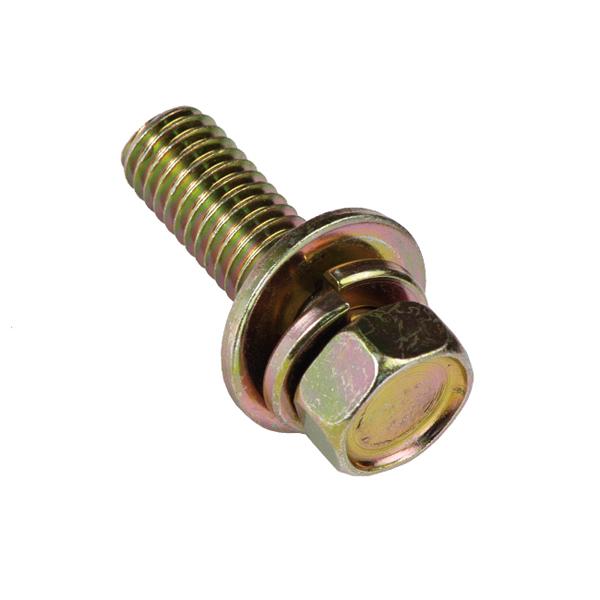 M8 X 30Mm Sems Hex Bolt W/Spring & Flat Washer | Bulk Packs - SEMS Fasteners-Fasteners-Tool Factory