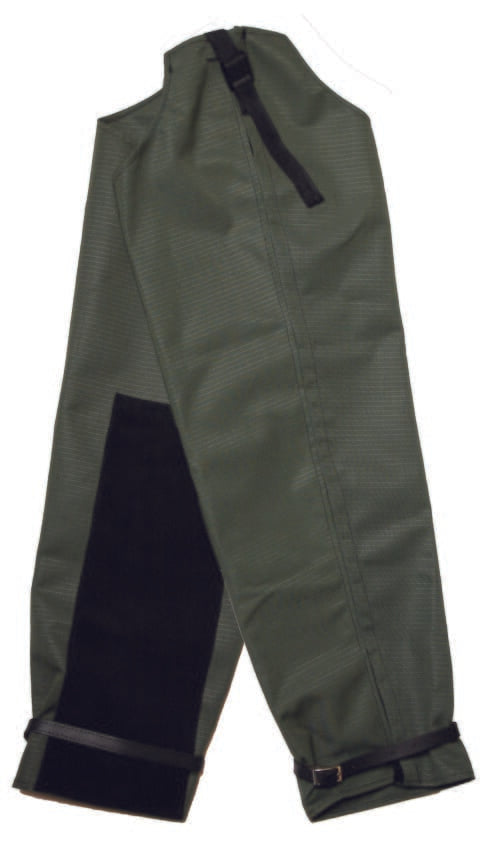 Taurus Canvas/Leather Leggings Zip Side Open Med