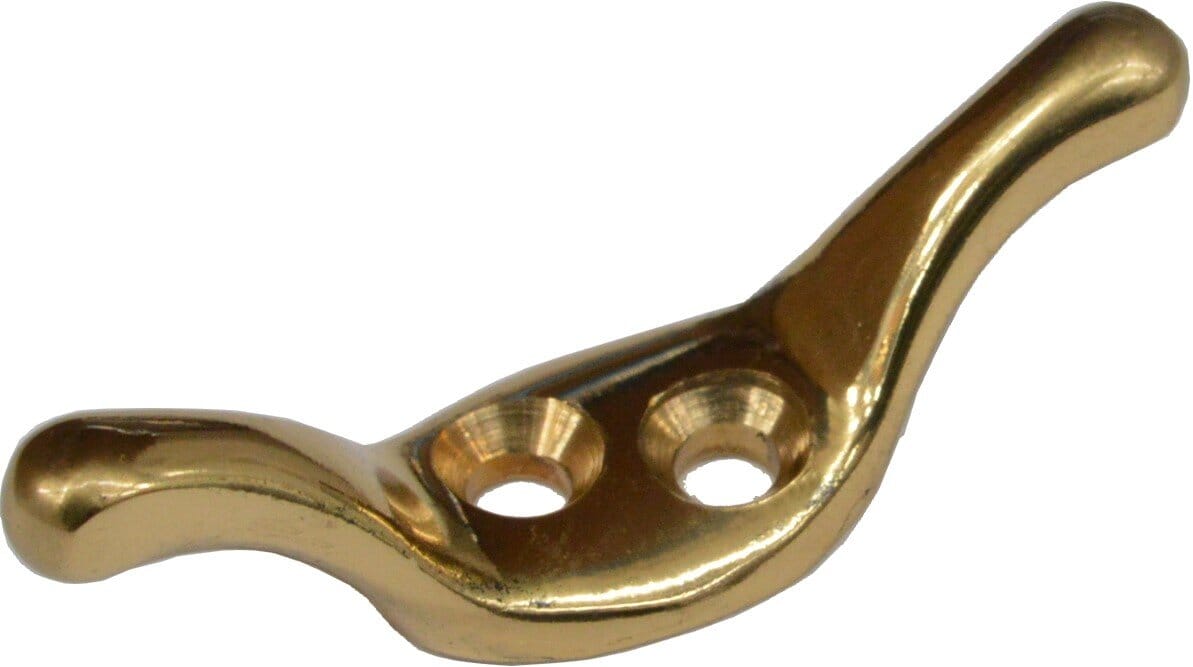 Xcel Cleat Hook - Brass 50mm