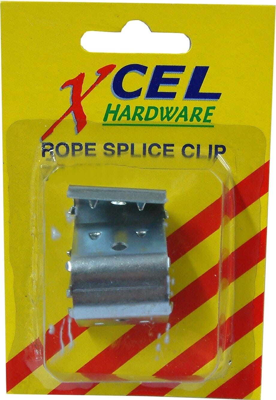 Xcel Rope Splice Clips ZP 2-pce 6mm Carded