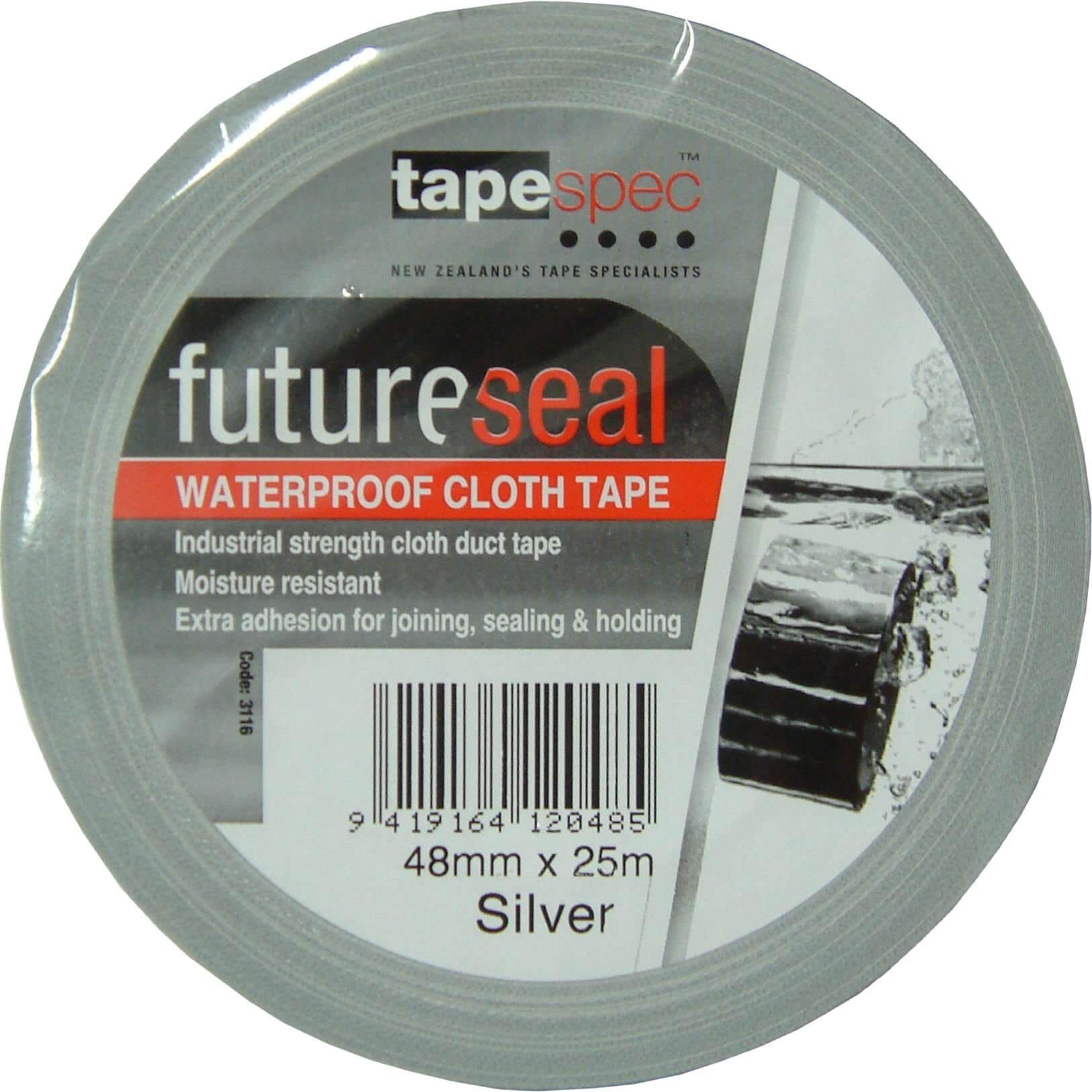 Tapespec Cloth Duct Tape (100mph) - 48mm x 25m Silver