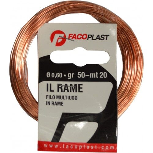 Faco Plast Binding Wire - Copper 50gm (20m) 0.6mm