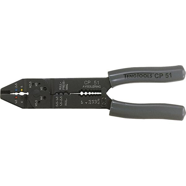 Teng 9In Crimping / Wire Stripper (Grey) | Service Tools-Hand Tools-Tool Factory