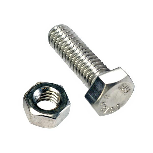 Champion M12 X 35 X 1.25 Set Screw & Nut (C) - Gr8.8 | Blister Packs - Metric-Fasteners-Tool Factory