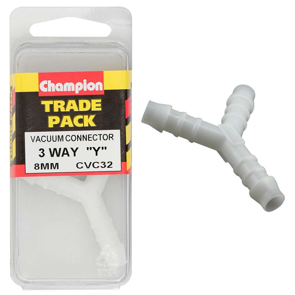 Champion Vacuum Hose - 3 Way Y Piece 8mm
