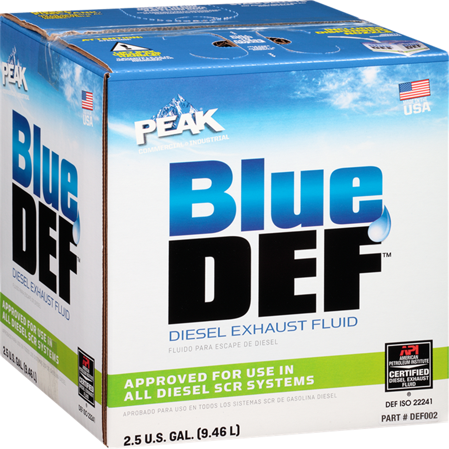 Peak Blue Def Organic Compound 2.5 Gal / 9.5L-Diesel Engine Care-Tool Factory