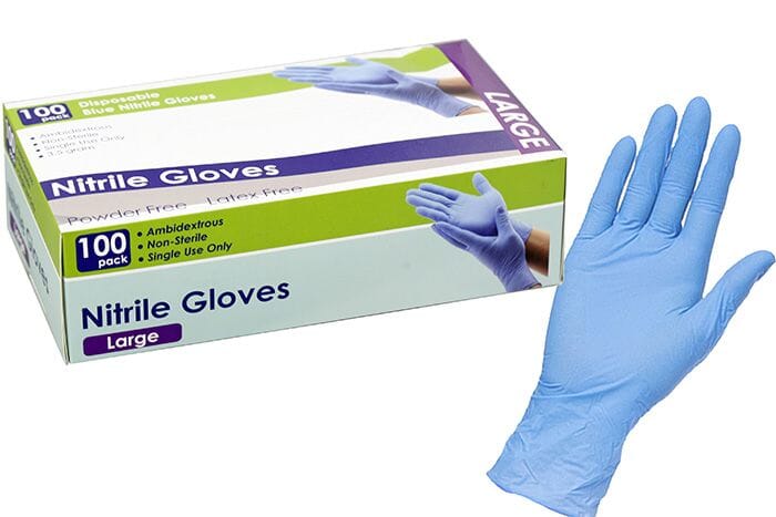 Redback Disposable Gloves Nitrile 100-Pack Large