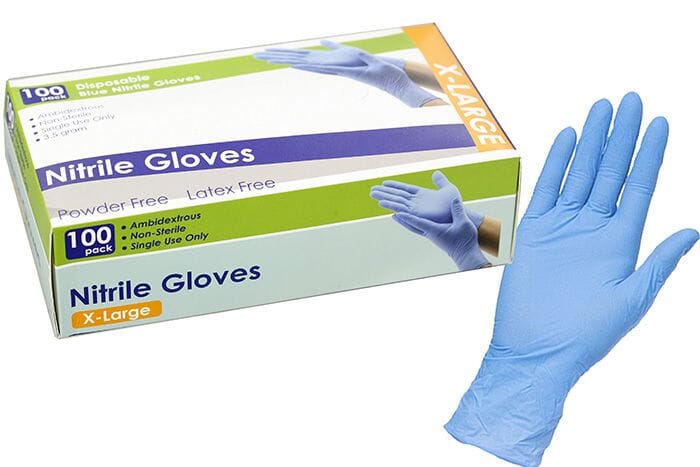 Redback Disposable Gloves Nitrile 100-Pack Extra Large