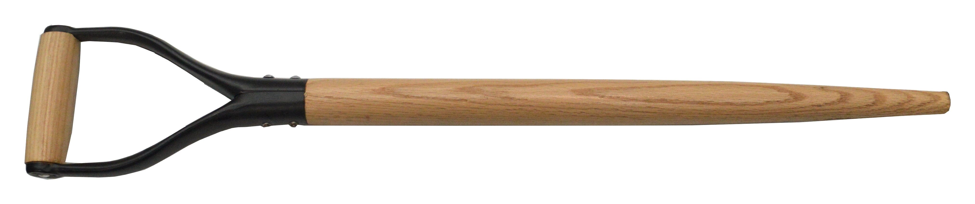 Truper D Shovel Handle - Tapered Ash with Steel Dee