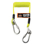 Ergodyne Coiled Cable Dual S/S Carabineer 0.9Kg | Lanyards (Tethering)-Tool Tethering System-Tool Factory