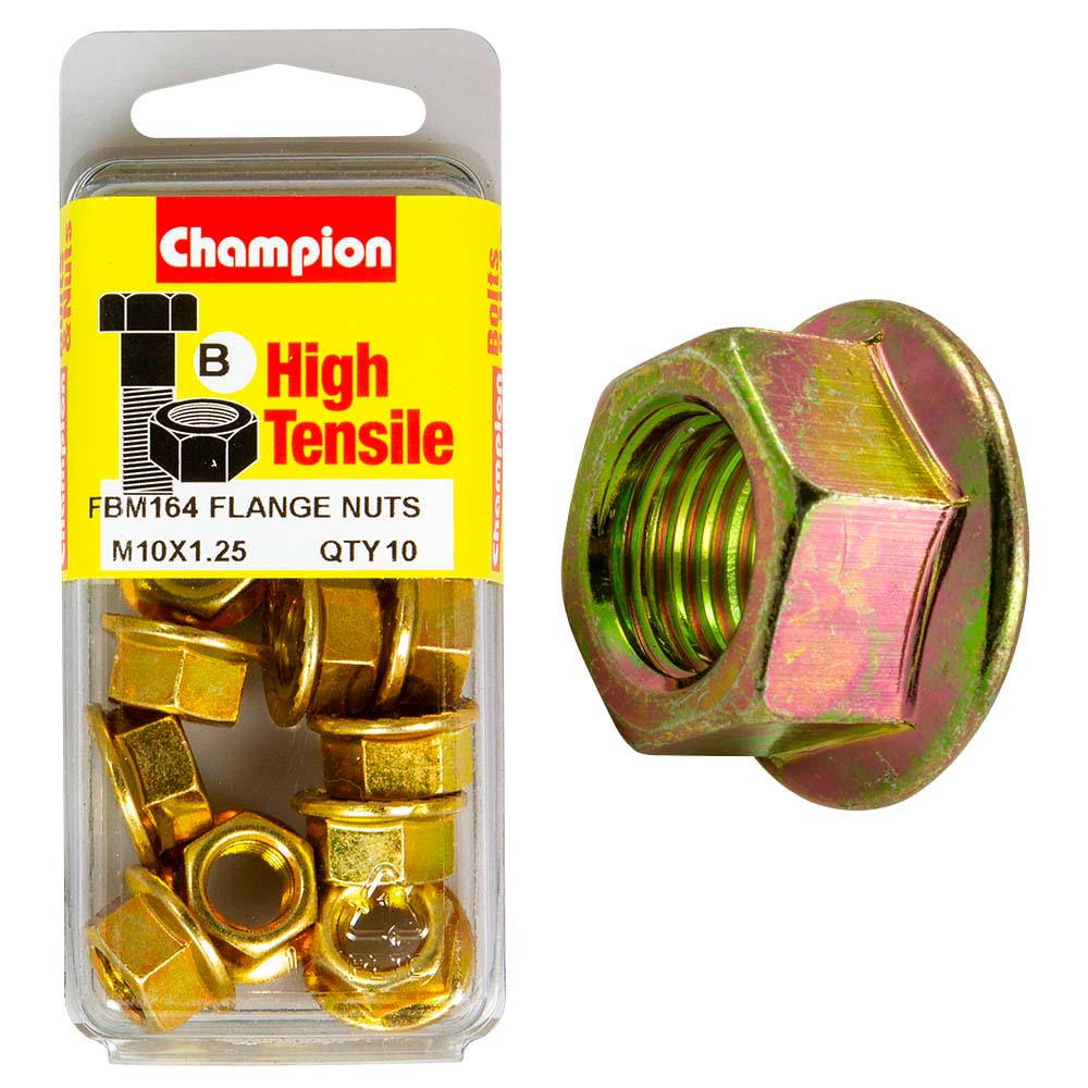 Champion Flange Nut M10 x 1.25 (B) - GR8.8