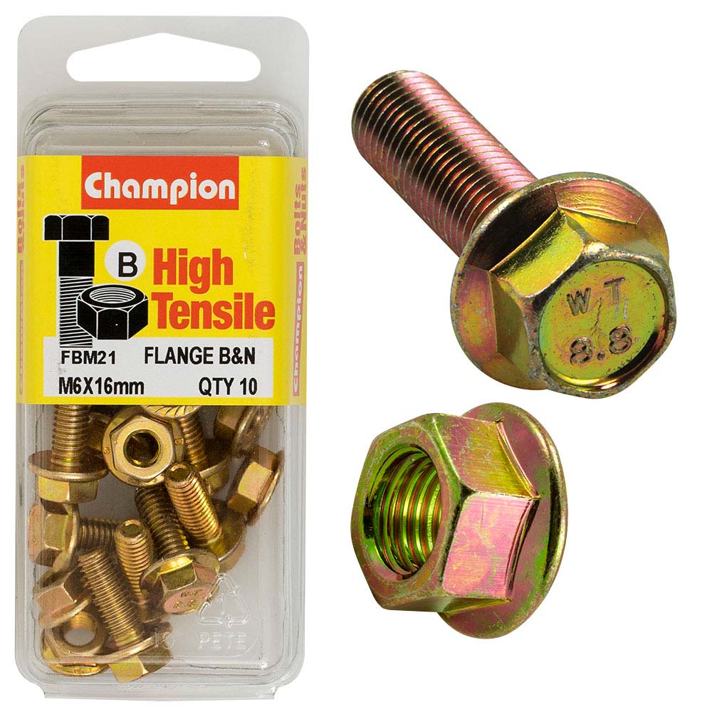 Champion Flange Bolt M6 x 16 (B) - GR8.8