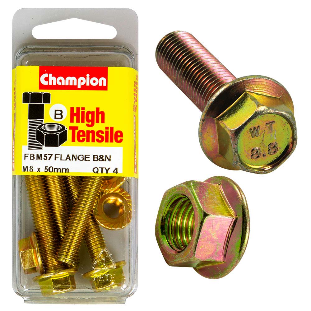 Champion Flange Bolt M8 x 50 (B) - GR8.8