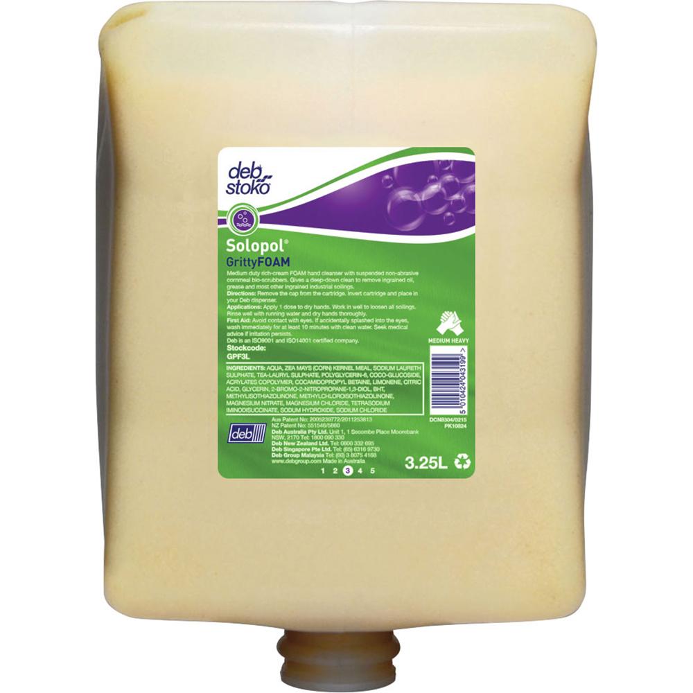 Deb|Stoko Solopol Grittyfoam - 3.25L Cartridge | Hand Cleaners & Skin Care - Heavy Duty Cleaning-Cleaners-Tool Factory