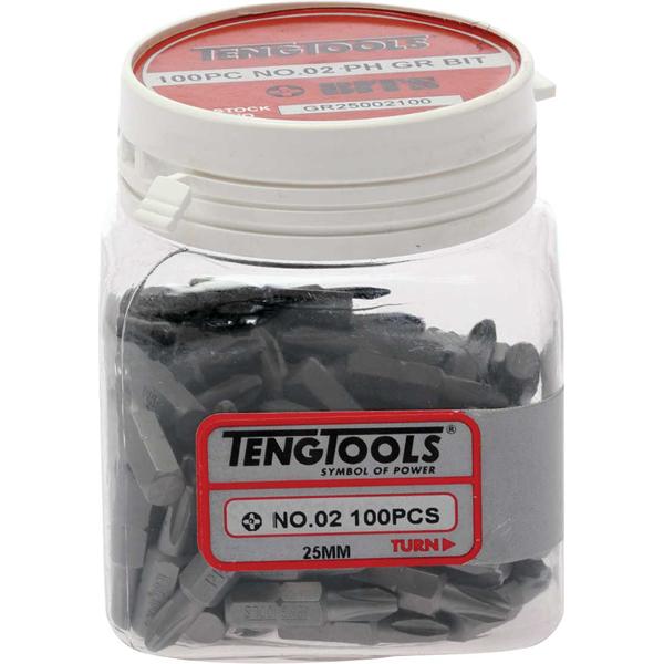 Teng 100Pc 1/4In Hex Ph#2 Grabber Bit | Bits & Drivers - GR Bits-Hand Tools-Tool Factory