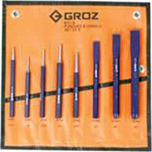 Groz 8Pc Punch And Chisel Set | Punches & Chisels - Sets-Hand Tools-Tool Factory