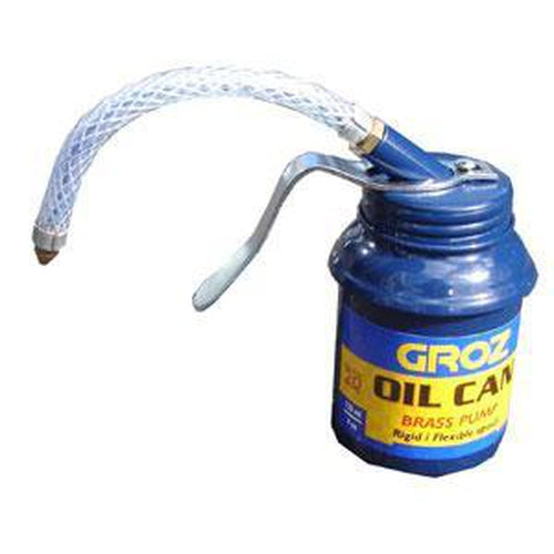 Groz 125Ml/4Oz Oil Can (Brass Pump) W/ Flex Spout | Oiling Equipment - Oil Cans-Lubrication Equipment-Tool Factory
