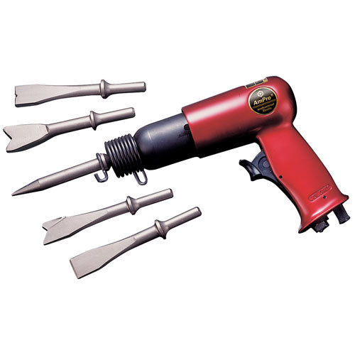 AmPro A3101 5pc Air Hammer Chisel Kit-Air Tools-Tool Factory