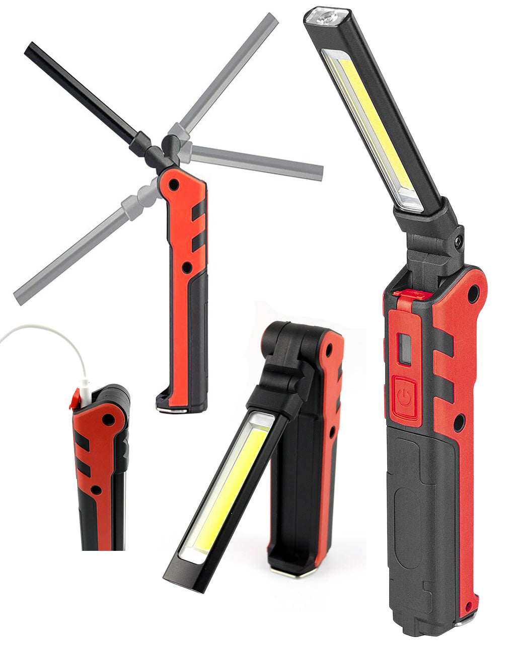 Woodbuilt LED Rechargeable Foldable Dual Work Light