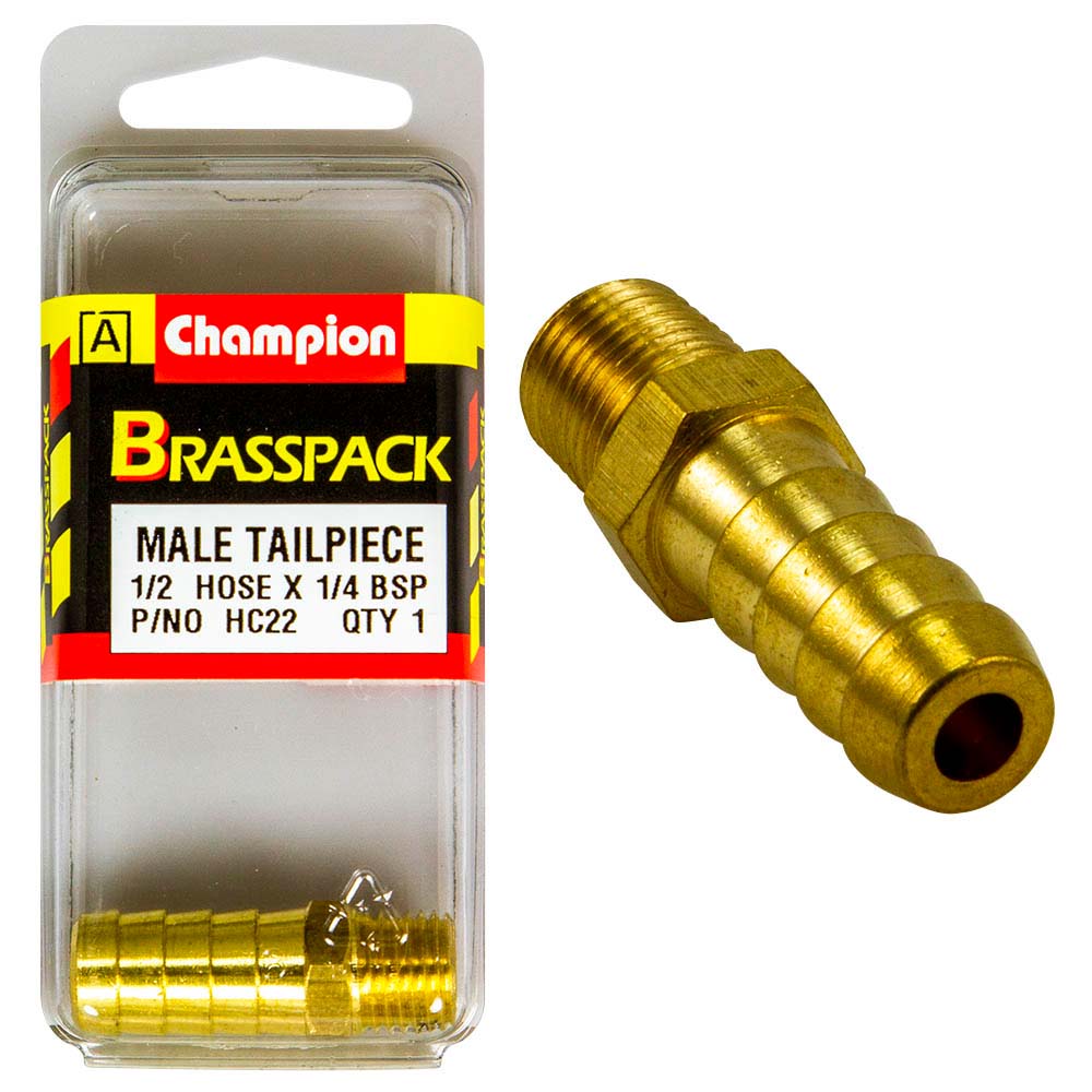 Champion Brass 1/2in x 1/4in Male Hose Barb