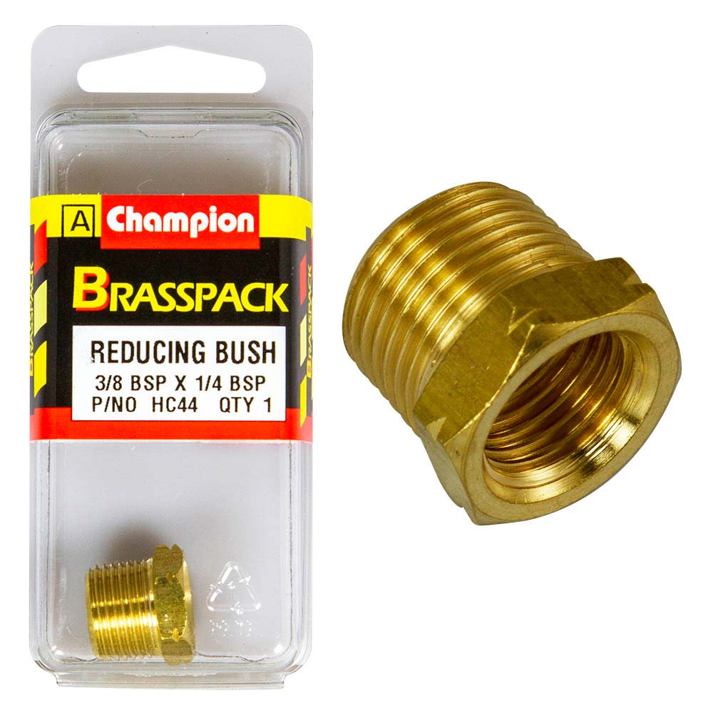 Champion Brass 3/8in - 1/4in Hex Reducing Bush