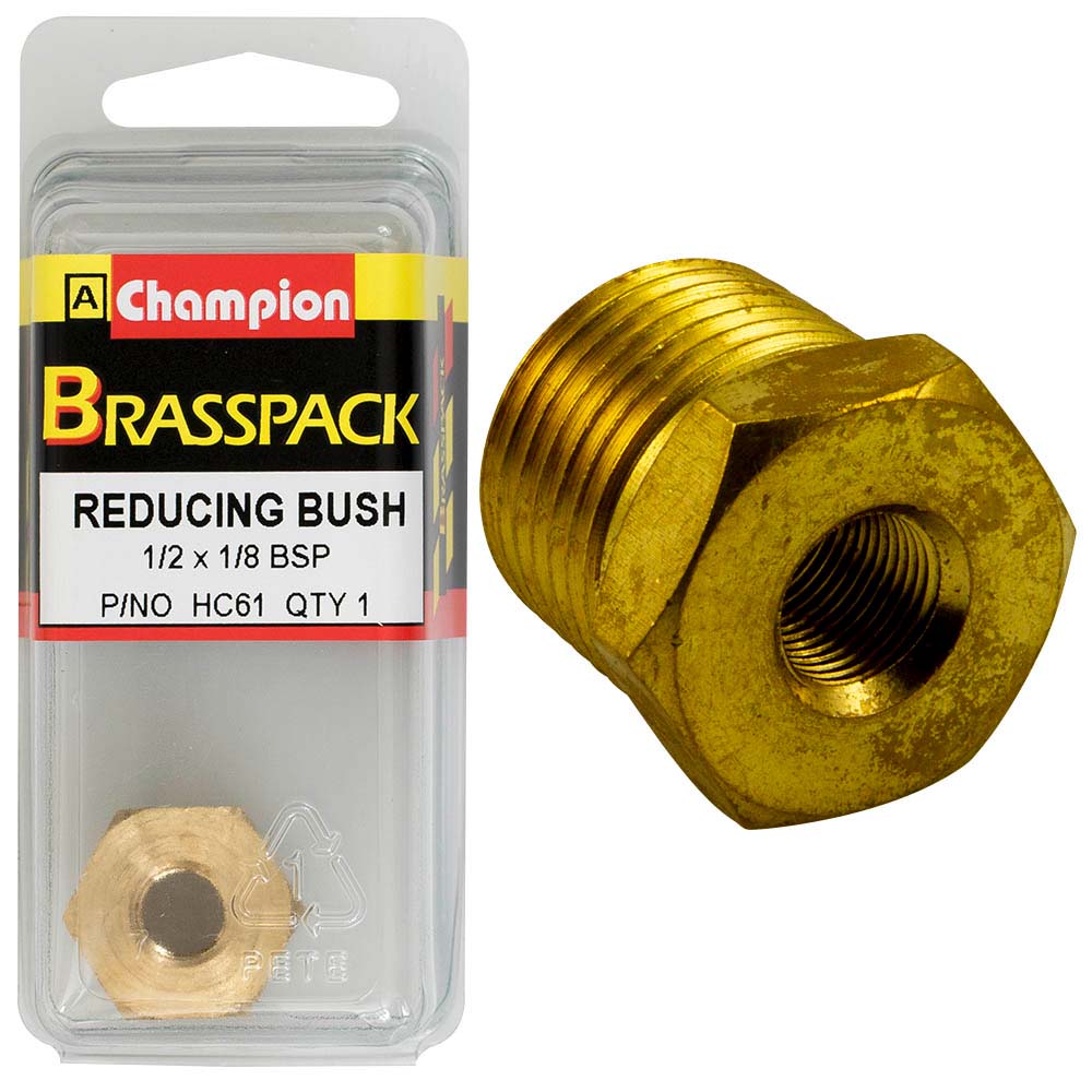 Champion Brass 1/2in x 1/8in BSP Reducing Bush
