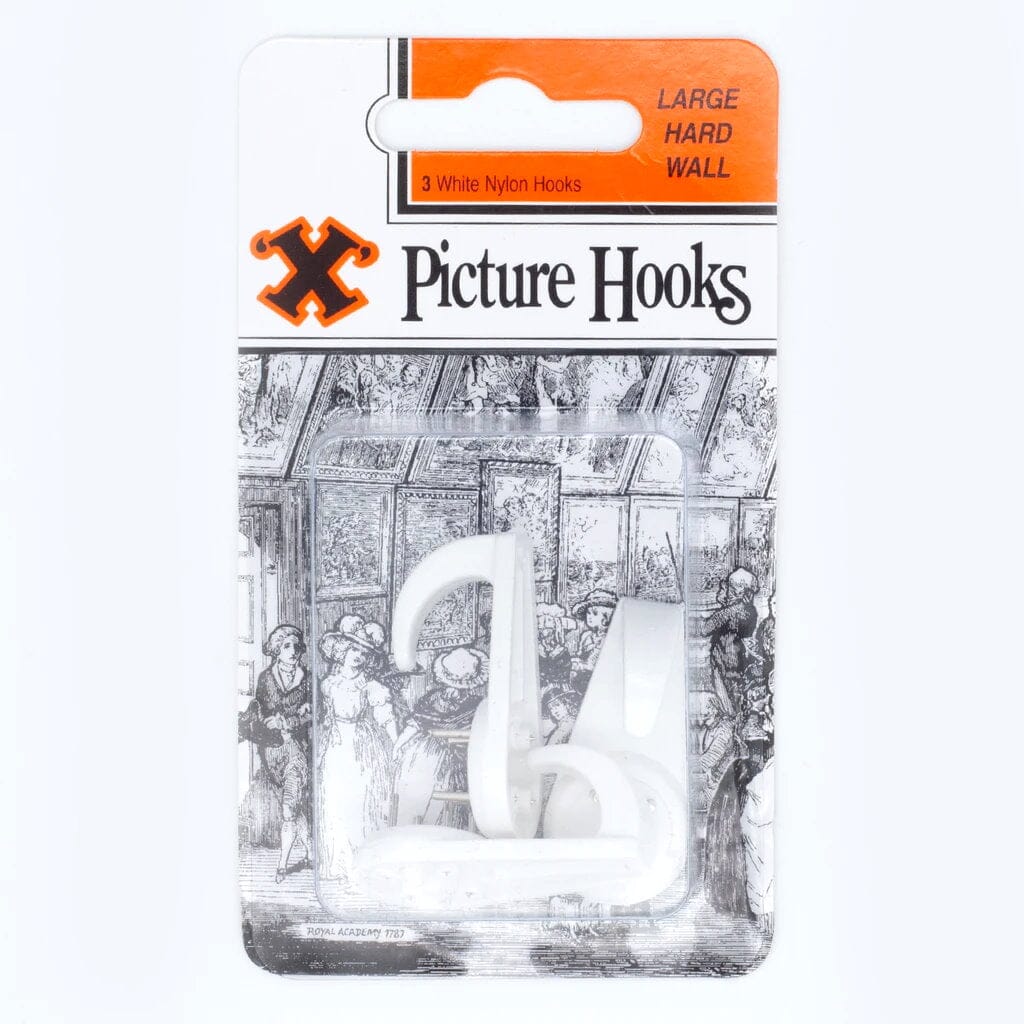Bayonet X Hardwall Picture Hooks - 3pce Blister Pack Large