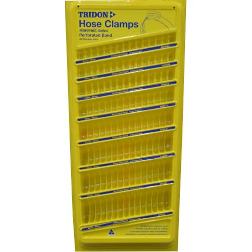 Tridon Hose Clip Display - Wall Type Stainless Steel