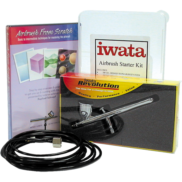 Iwata Airbrush Starter Kit Hp.Cr, Dt110 And Vt1500-Airbrush Products-Tool Factory