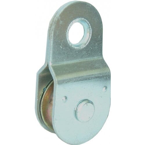 Xcel Pulley Block Steel Body Galvanised with Fixed Eye 40mm