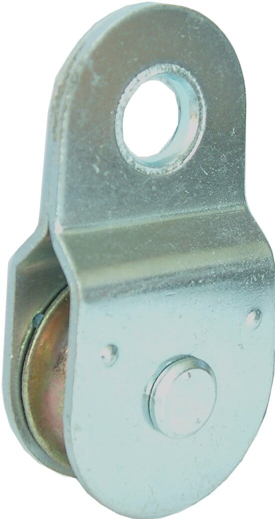 Xcel Pulley Block Steel Body Galvanised with Fixed Eye 65mm