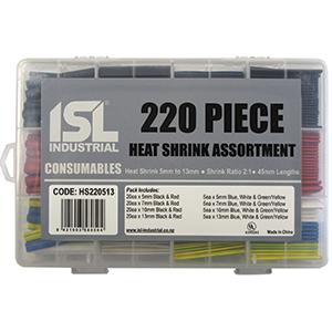 220Pc Isl Heat Shrink Assortment 5-13Mm X 45Mm | Heat Shrink-Automotive & Electrical Accessories-Tool Factory