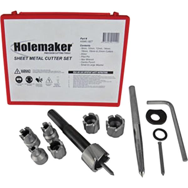 Holemaker Sheet Metal Cutter Set 13 Piece 8-20Mm | Accessories - Sets-Power Tools-Tool Factory
