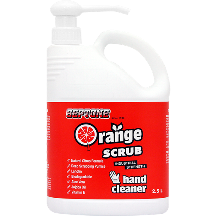 Septone Orange Scrub Pump Pack 2.5L-Hand Cleaners-Tool Factory