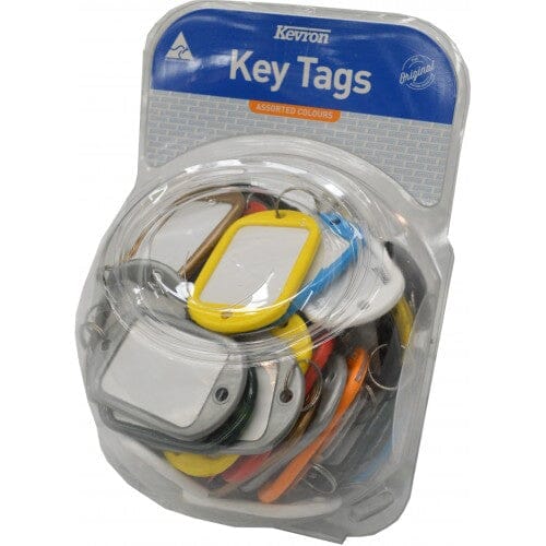 Kevron Key Tag "Jumbo" Assorted Colours 60pce Tub