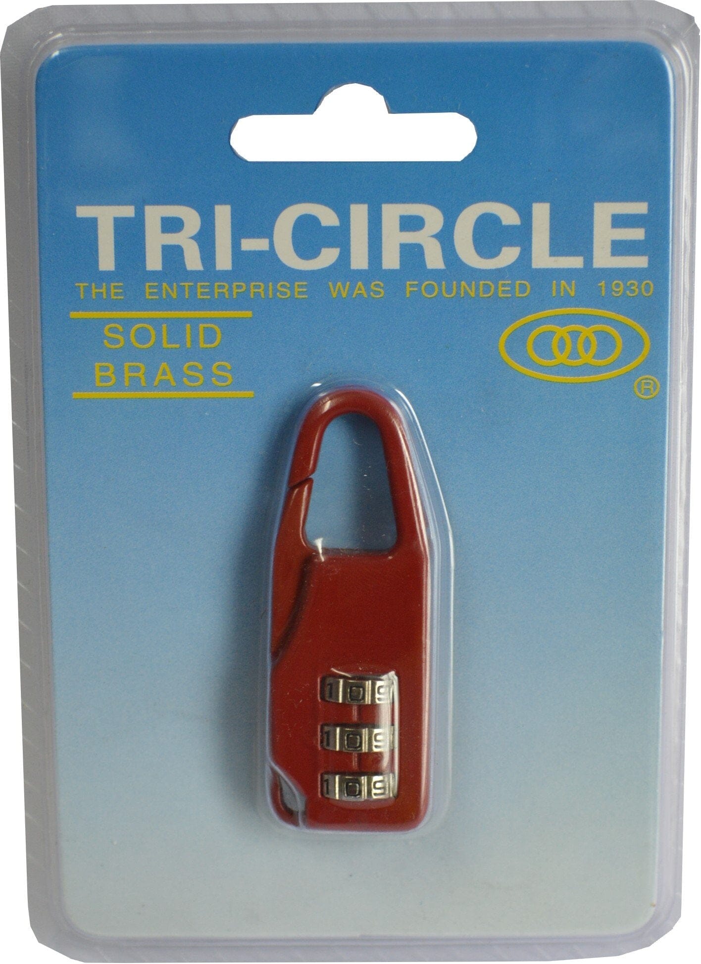 Tri-Circle Suitcase Padlock - #KD-C07 22mm