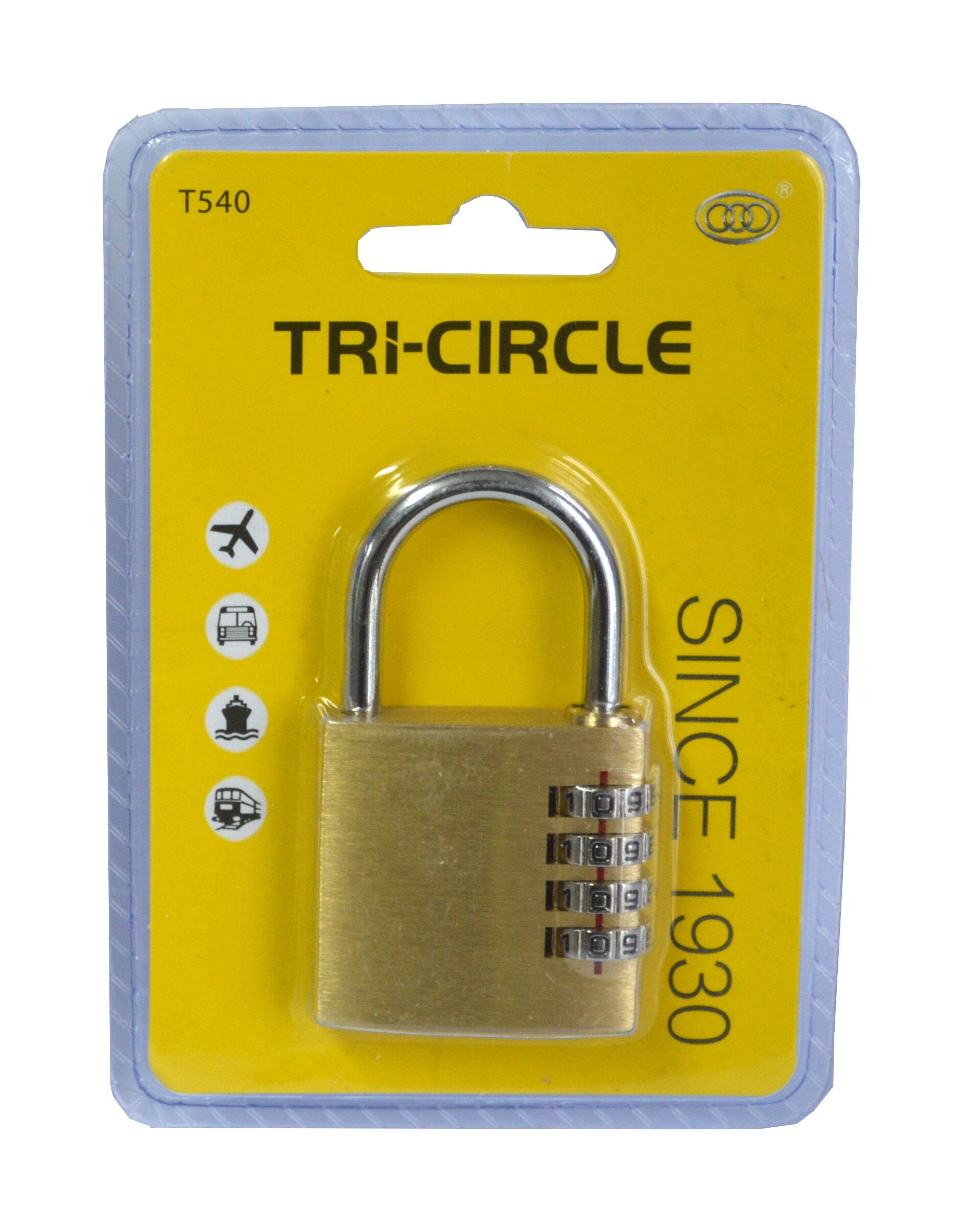 Tri-Circle Combination Padlock - #KD-T1040 40mm