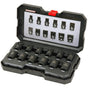 Powerbuilt 1/2” Dr 12pc 6pt Metric Standard Impact Socket Set