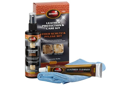 Autosol Leather Protection Care Kit 3pc